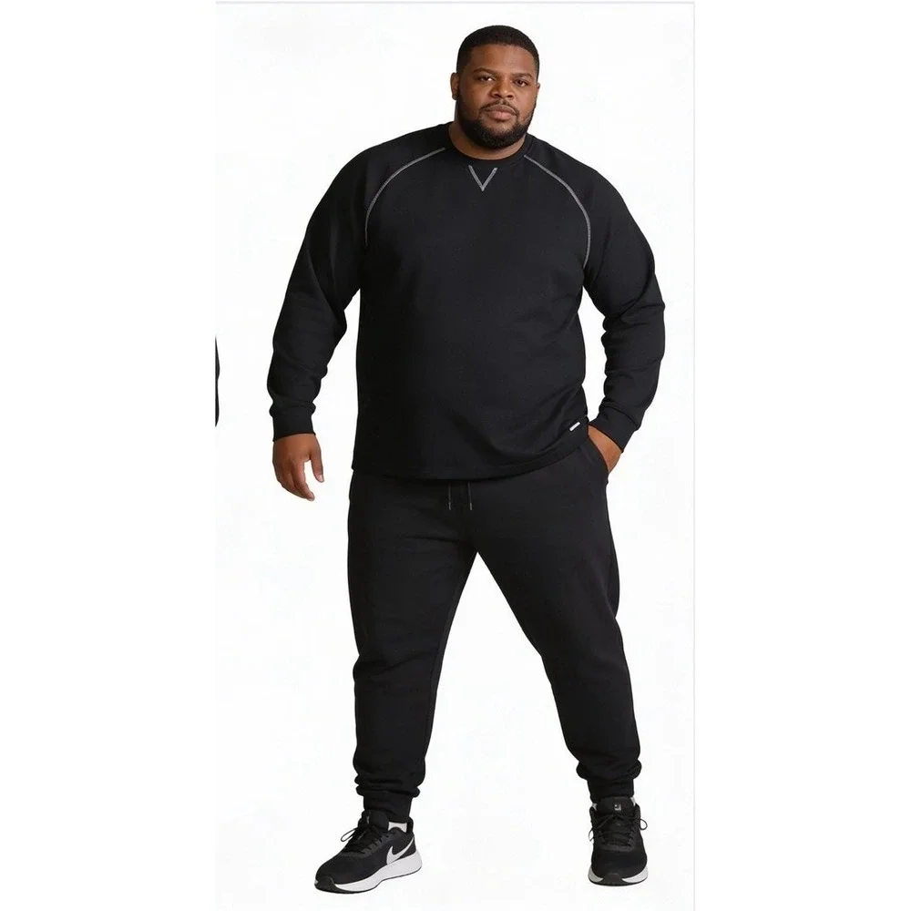 Tek Gear Mens XXL Black Long Sleeve Crew Neck‎ Performance Sweatshirt